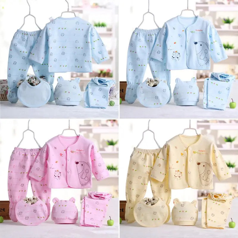 Conjunto De Roupas De Bebê Recém-Nascido 100% Algodão