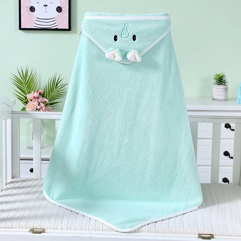 Toalha de banho de bebê Toalha de bebê recém-nascido com capuz