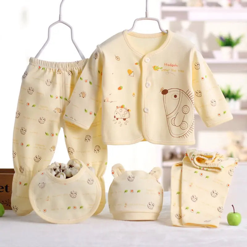 Conjunto De Roupas De Bebê Recém-Nascido 100% Algodão